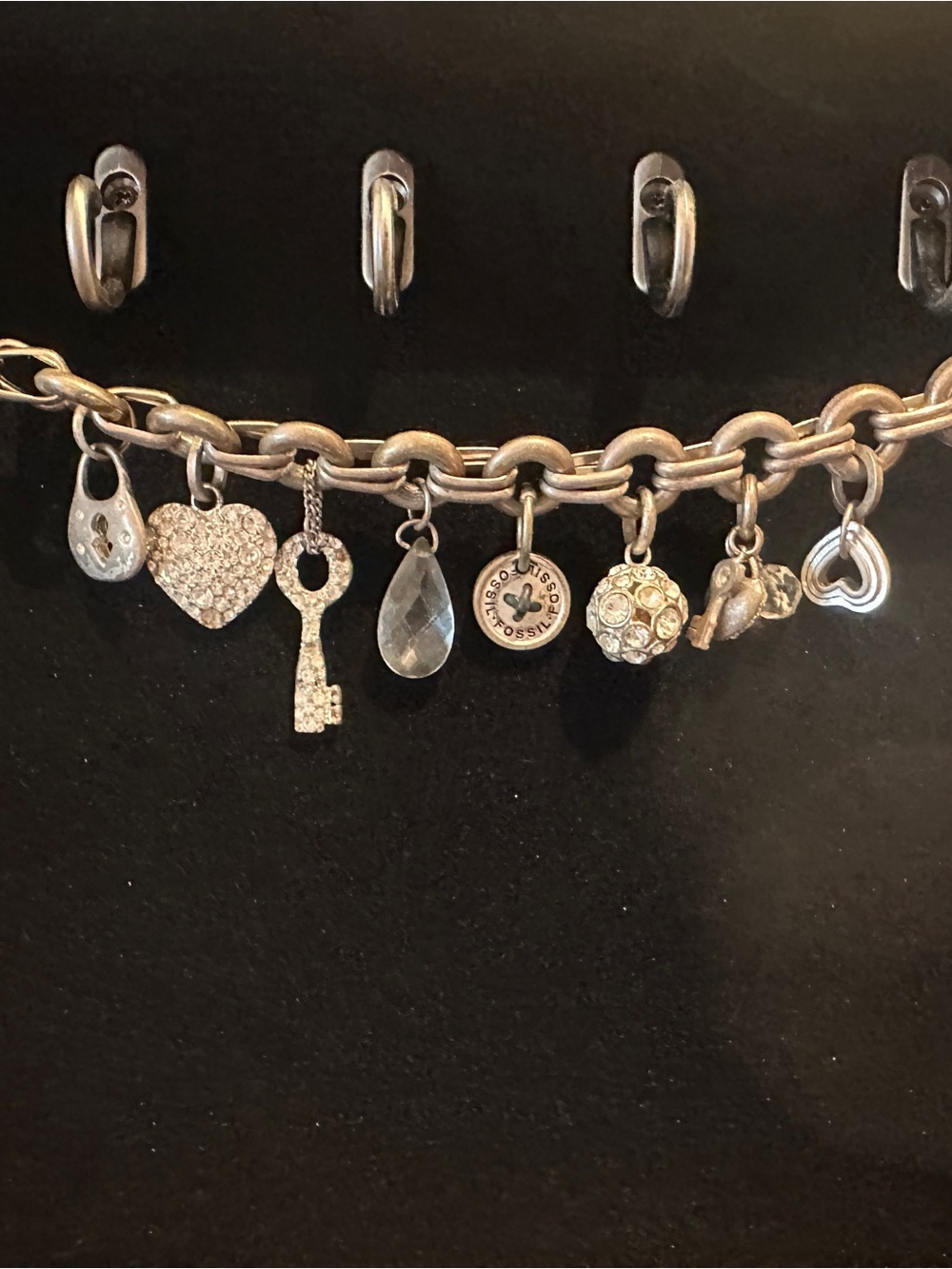 Fossil charm bracelet